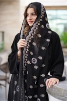 عبايه مطرزة تطريز هندي