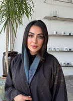 عبايه صيفية بقماش اللينن طباعة