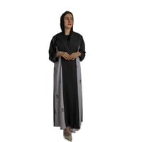 عباية رسميه بلايزر بياقة , قماش نقاط الذهب مزخرفة