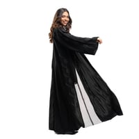 عباية سهرة لف مطرزة شيفون على الاطراف و على الاكما...