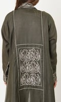 عباية كتان مطرزة