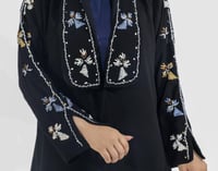 عباية كاجوال لف بقماش اوكراني كلاسيك ، بتطريز ملون...