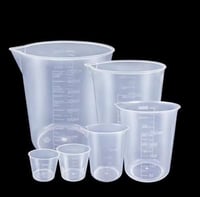 طقم بلاستيك معياري 6 قطع احجام مختلفه