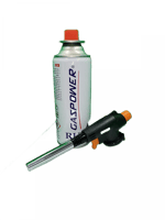 مسدس لهب براس طويل مع علبة غاز بوتان