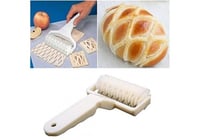 قطاعة وفرادة عجين على شكل بكرة بلاستيكية ابيض