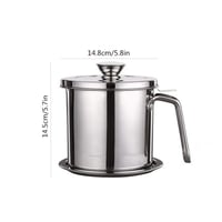 وعاء فلتر زيت 1.3 لتر مع فلتر شبكي بمشبك