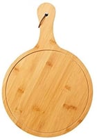 صحن بتزاء خشبي دائري بيد