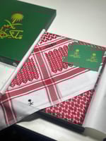 شماغ ملكي خاص احمر الاصدار الجديد نسخة ٢٠٢٥