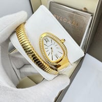 ساعة بولغاري نسائي ثعبان ذهبي