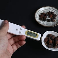 ميزان ملعقة إلكترونية للمطبخ - لون أبيض