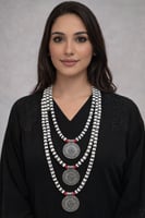 قلادة طقم بديل فضه