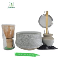 طقم تحضير الماتشا مع علبه 50 جم ماتشا عضوي احتفالي...