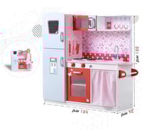 مطبخ خشبي ريفي - احمر للاطفال