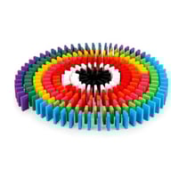 دومينو 100 قطعة ملونة