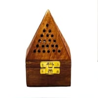 مبخرة خشب بشكل هرمي-وسط