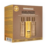 مجموعة برازيل كاكاو بروتين لمعالجة الشعر . 3×110 م...