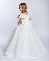 فستان بناتي بجيبون فخم 2 الى 11 سنه