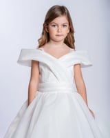 فستان بناتي بجيبون فخم 2 الى 11 سنه