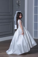 فستان بناتي بكلفه وجيبون 3 - 11 سنة