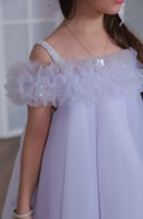 فستان تركي مع طوق 2 - 10 سنوات