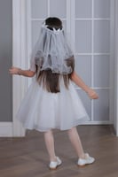 فستان بناتي مع طوق من 2 الى 6 سنوات