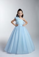 فستان بناتي بجيبون فخم 2 الى 11 سنه