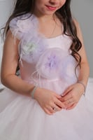 فستان تركي تل فخم من 3 - 7 سنوات