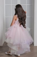 فستان تركي تل فخم من 3 - 7 سنوات