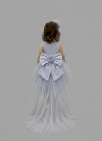 فستان تول بذيل من 1 الى 5 سنوات