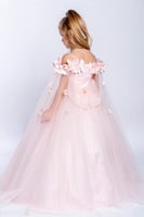 فستان بناتي بجيبون فخم 2 الى 11 سنه