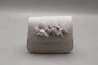 شنطه بناتي بحبل لون فضي