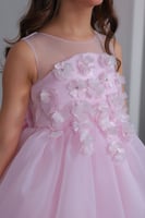 فستان تركي اورجنزا مع طوق من ٣ - ١١ سنة