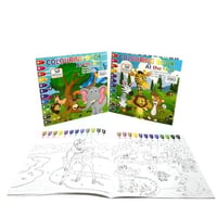 دفتر تلوين مع ملصقات