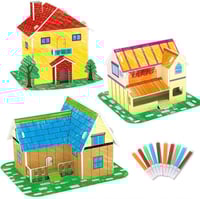 بزل 3D + تلوين