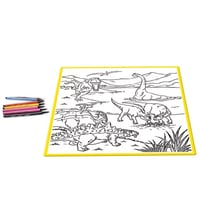 بساط تلوين الديناصورات