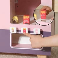 عربة بائع الايسكريم الخشبية