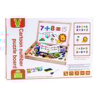 صندوق خشبي تعليمي مع سبورة