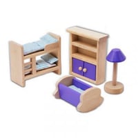 اثاث بيت دمى خشبية