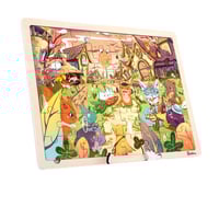 بزل خشبي 48قطعة قرية الاحلام