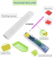 لوحة ماسية مع برواز