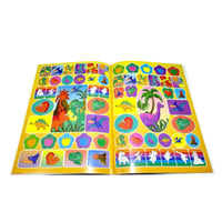 دفتر تلوين مع ملصقات - ديناصورات