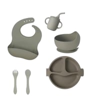 طقم طعام سيليكون آمن للاطفال