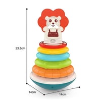 قوس قزح لتعليم المبكر للاطفال على شكل اسد