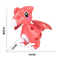 ديناصور بلاستك مع اضاءة وصوت عشوائي