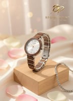 ساعة خشبية نسائية