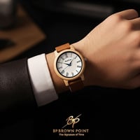 ساعة خشبية رجالية