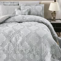 طقم لحاف سرير في حقيبة 8 قطع - من قماش المايكروفاي...