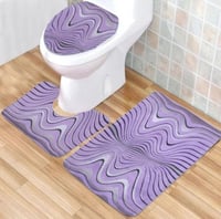 مجموعة من طقم اكسسوارات حمام 8 قطع + طقم دعاسات حم...