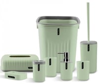 مجموعة من طقم اكسسوارات حمام 8 قطع + طقم دعاسات حم...