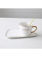 كوب قهوة سيراميك لتقديم رأقي بألوان مميزة 3 قطع